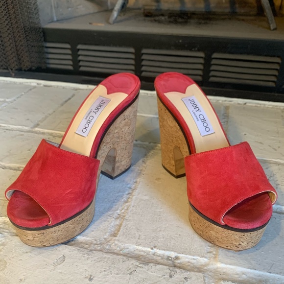 (Jimmy Choo) DeeDee Platform Sandals - Picture 2 of 11